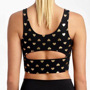 DYI Gold Hearts Sports Bra